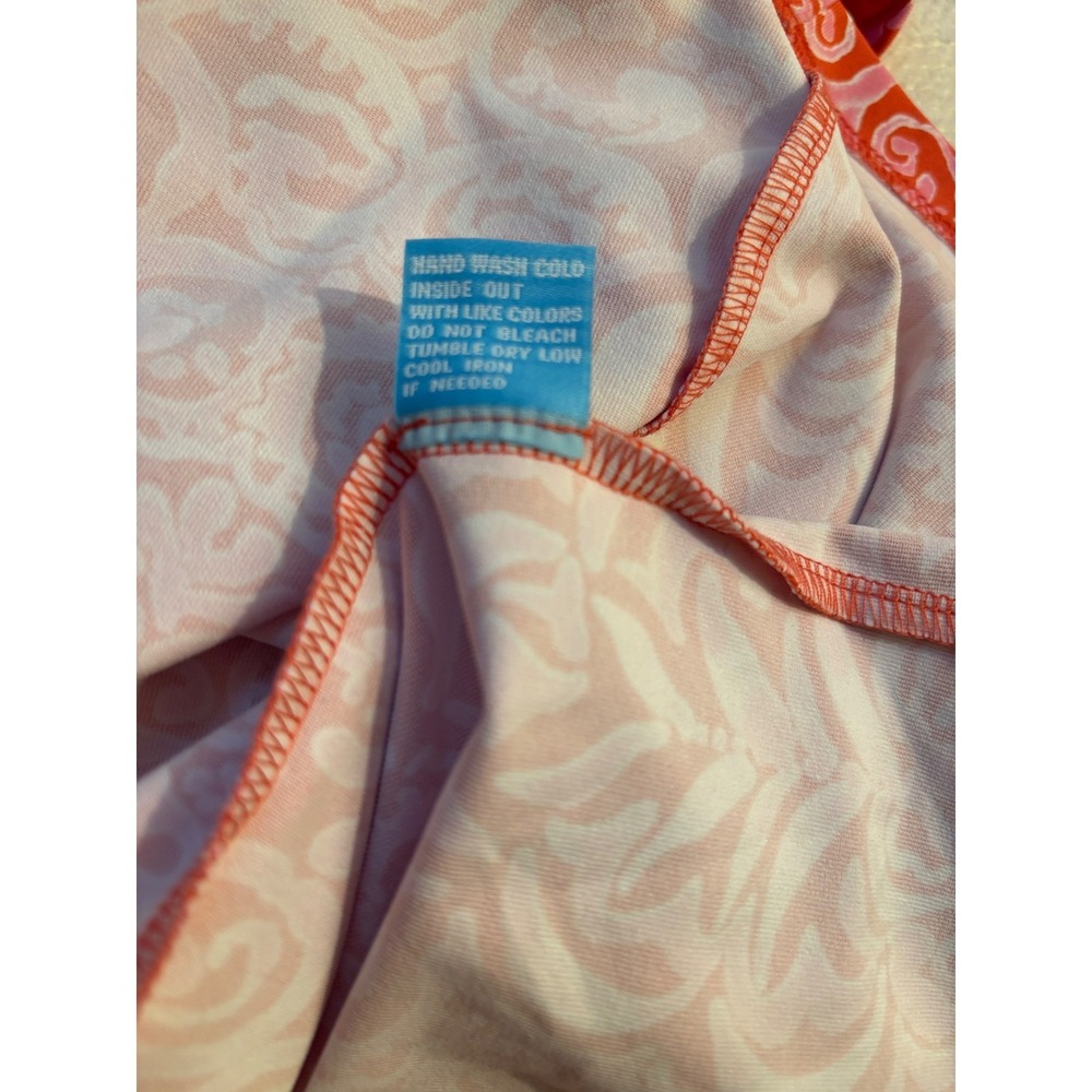 J.McLaughlin Coral & Pink Stretch Pull-On Dress | Size Medium - Picture 5 of 8